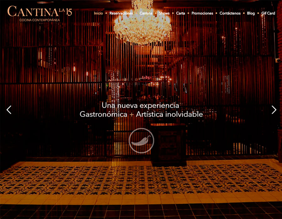 Cantina La 15, Onepage Web Design