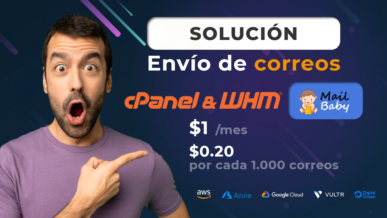 envío de correos desde Servidor cPanel con MailBaby
